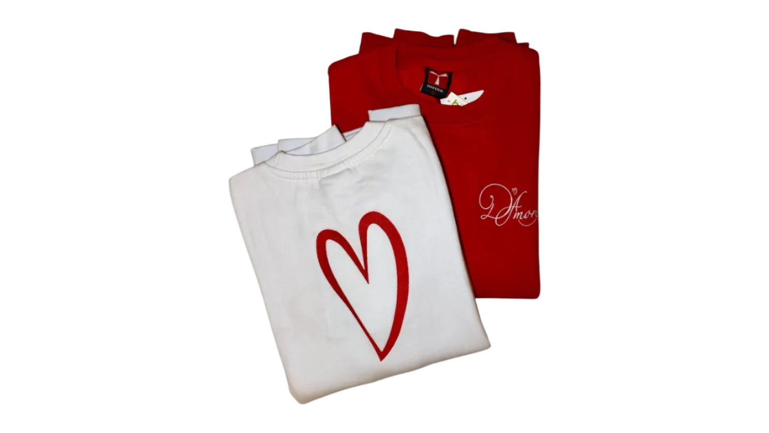 Felpa Donna Fabulous Con Cuore Madraine Love – Bianca, Taglia L, Stampata In Francia In Cotone E Poliestere